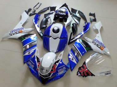 Carene Moto Yamaha YZF R1 2007-2008 - Bianco Blu Nero Verde Mostro Yamalube