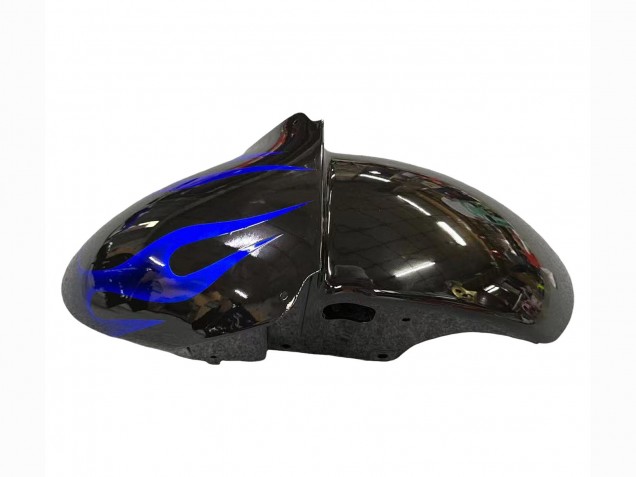 Carene Moto Kawasaki ZX9R 2000-2001 - Nero Lucido Blu Fiamma Bianco