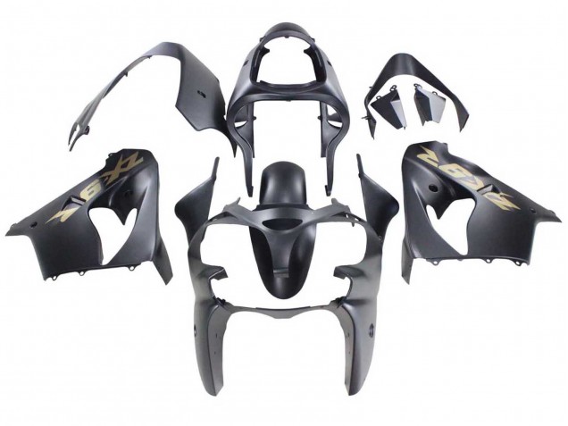 Carene Moto Kawasaki ZX9R 2000-2001 - Nero Opaco Oro