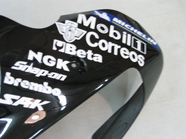 Carene Moto Kawasaki ZX9R 2000-2001 - Nero Lucido Bianco West
