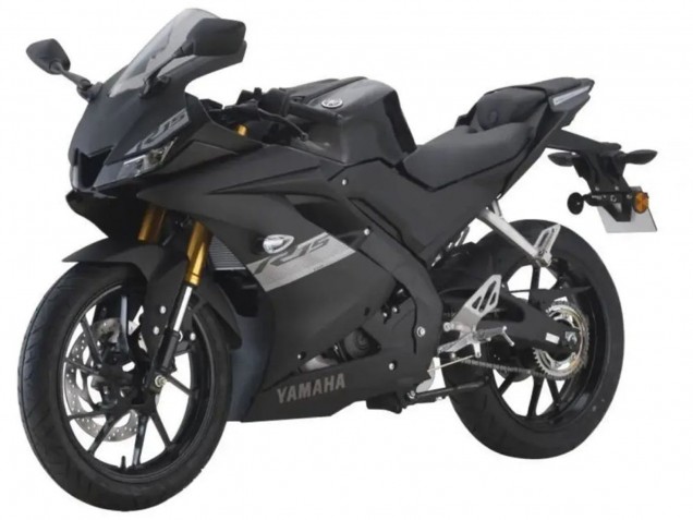 Carene Moto Yamaha YZF R15 2018-2024 - Nero Opaco Argento