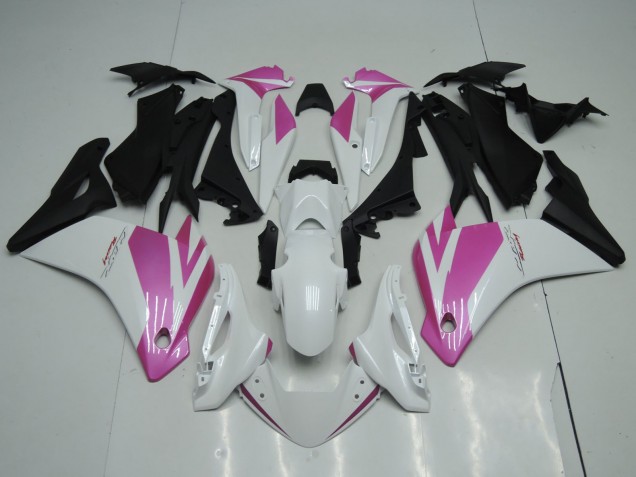Carene Moto Honda CBR125R 2002-2006 - Bianco Rosa Nero Opaco