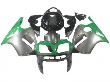 Carene Moto Kawasaki ZX12R 2000-2001 - Argento Verde Nero