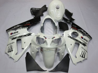 Carene Moto Kawasaki ZX12R 2000-2001 - Bianco Perla Nero Elf Mostro Energy