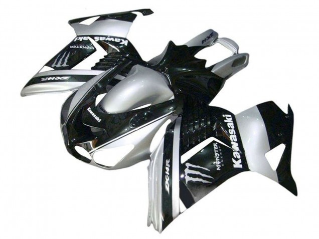 Carene Moto Kawasaki ZX14R ZZR1400 2006-2011 - Argento Nero Mostro