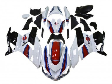 Carene Moto Kawasaki ZX14R ZZR1400 2006-2011 - Bianco Rosso Blu Nero Martini