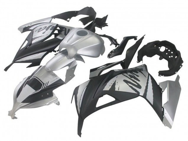 Carene Moto Kawasaki EX300 2013-2017 - Argento Nero