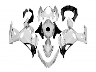 Carene Moto Kawasaki Ninja 400 2018-2024 - Bianco Argento Nero