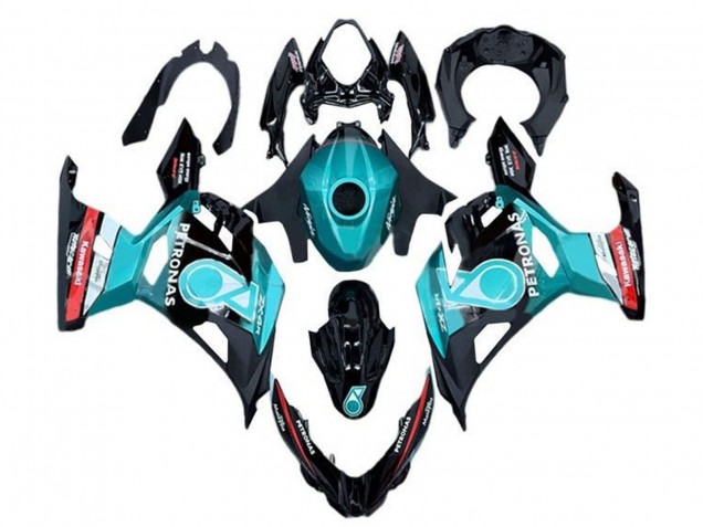 Carene Moto Kawasaki Ninja 400 2018-2024 - Azzurro Chiaro Rosso Nero Petronas