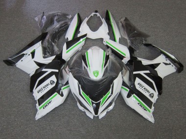 Carene Moto Kawasaki Ninja 400 2018-2024 - Bianco Verde Nero Trick Star