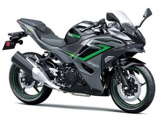 Carene Moto Kawasaki Ninja 500 EX500R 2024-2026 - Nero Grigio Verde