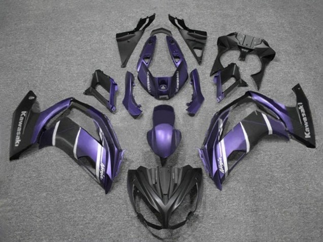 Carene Moto Kawasaki Ninja 650 EX650 2012-2016 - Viola Argento Nero Opaco