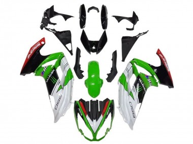Carene Moto Kawasaki Ninja 650 EX650 2012-2016 - Bianco Verde Nero Rosso Mostro
