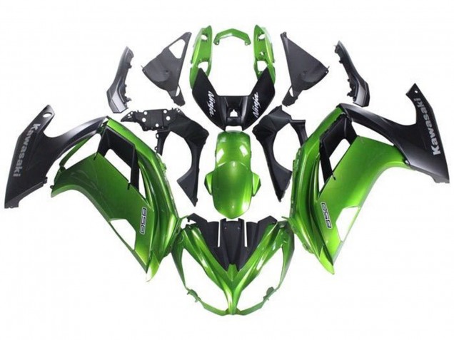 Carena Moto Kawasaki Ninja 650 EX650 2012-2016 - Verde Nero Opaco