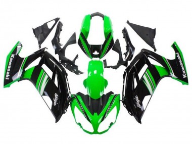 Carene Moto Kawasaki Ninja 650 EX650 2012-2016 - Verde Nero Bianco Grigio Banda