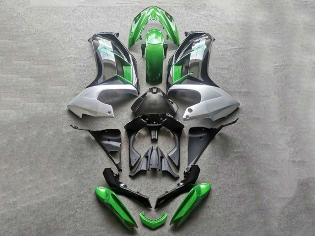 Carene Moto Kawasaki Ninja 650 EX650 2012-2016 - Verde Grigio Nero