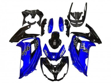 Carene Moto Kawasaki Ninja 650 EX650 2012-2016 - Blu Nero Lucido