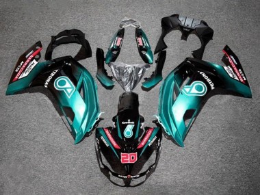 Carene Moto Kawasaki Ninja 650 EX650 2012-2016 - Blu Nero Lucido Petronas
