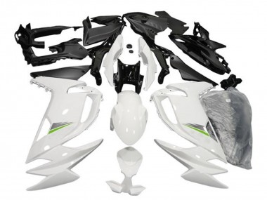 Carene Moto Kawasaki Ninja 650 EX650 2020-2024 - Lucido Bianco Verde