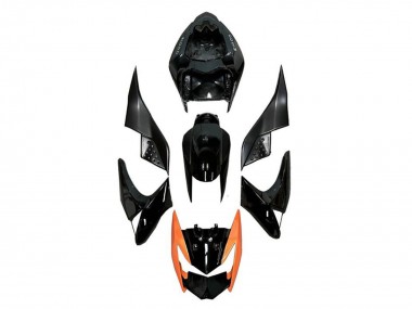 Carene Moto Kawasaki Z1000 2007-2009 - Nero Lucido Arancia