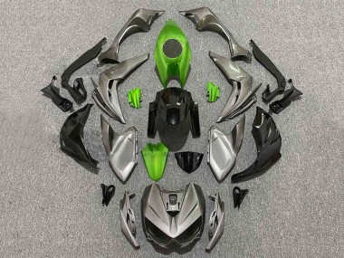 Carene Moto Kawasaki Z1000 2014-2019 - Grigio Verde Nero