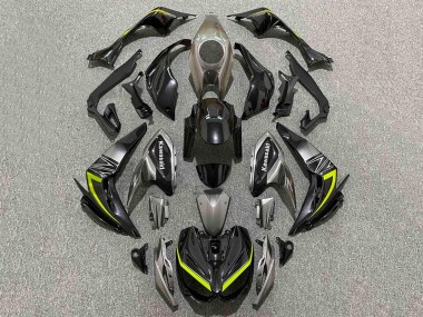 Carene Moto Kawasaki Z1000 2014-2019 - Nero Grigio Giallo