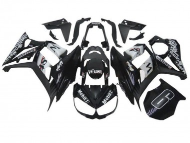 Carene Moto Kawasaki Z1000SX 2010-2016 - Nero Lucido Bianco Mobil West