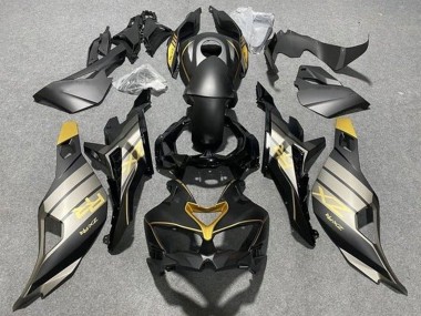 Carene Moto Kawasaki ZX25R ZX-25R 2019-2025 - Nero Opaco Grigio Oro Nero Lucido