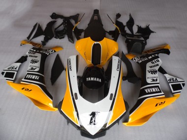 Carene Moto Yamaha YZF R1 2015-2019 - Arancia Bianco Nero Motul YSP