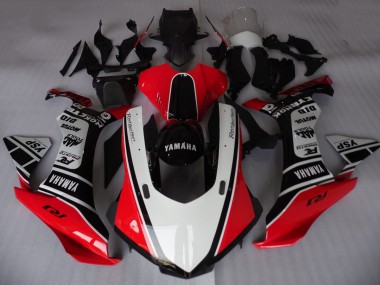 Carene Moto Yamaha YZF R1 2015-2019 - Bianco Rosso Nero Motul YSP
