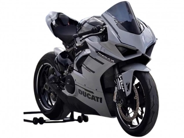 Carene Moto Ducati Panigale V4 V4S 2018-2019 - Grigio Nero