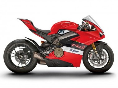 Carene Moto Ducati Panigale V4 V4S 2018-2019 - Rosso Nero Bianco Valsir
