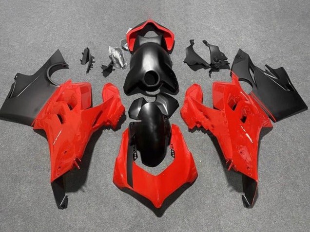 Carene Moto Ducati Panigale V4 V4S 2020-2021 - Rosso Nero Opaco