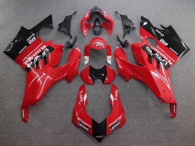 Carene Moto Ducati Panigale V4 V4S 2020-2021 - Rosso Nero Lucido Lenovo