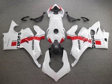 Carene Moto Ducati Panigale V4 V4S 2020-2021 - Bianco Rosso Banda