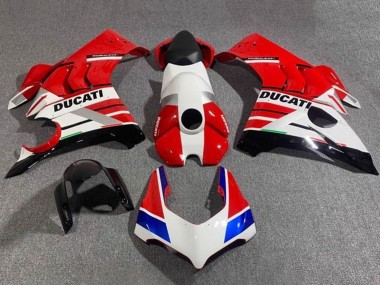 Carene Moto Ducati Panigale V4 V4S 2020-2021 - Bianco Rosso Blu Nero Lucido