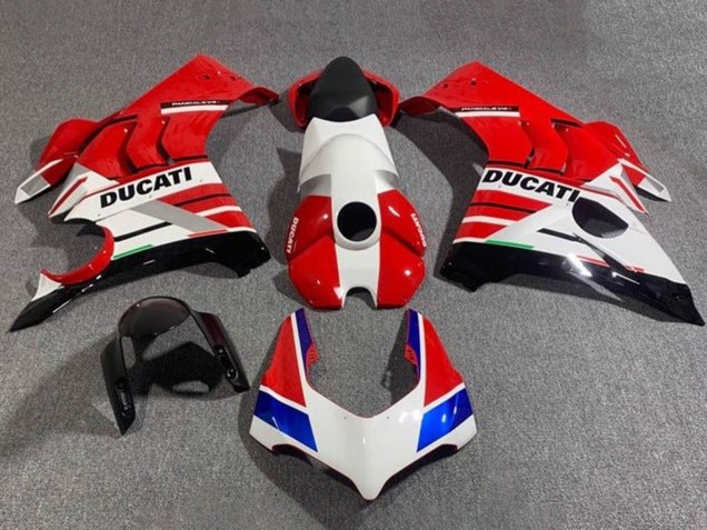 Carene Moto Ducati Panigale V4 V4S 2020-2021 - Bianco Rosso Blu Nero Lucido