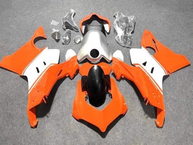 Carene Moto Ducati Panigale V4 V4S 2020-2021 - Bianco Argento Arancia