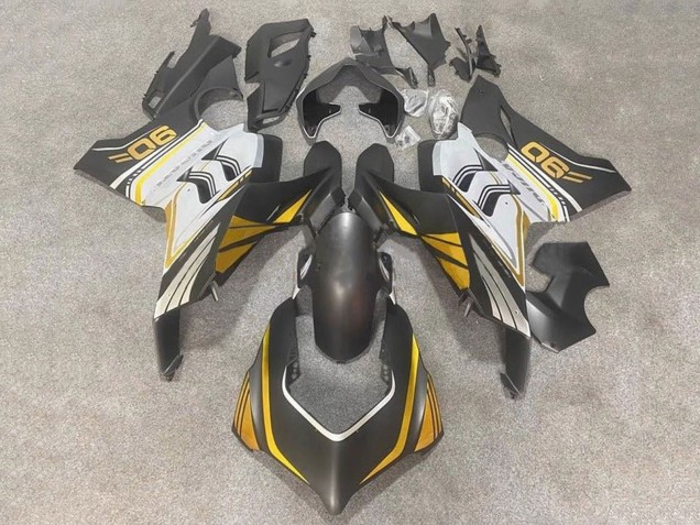 Carene Moto Ducati Panigale V4 V4S 2020-2021 - Bianco Oro Nero Opaco