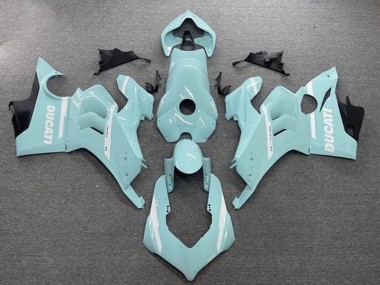 Carene Moto Ducati Panigale V4 V4S 2020-2021 - Azzurro Chiaro Bianco