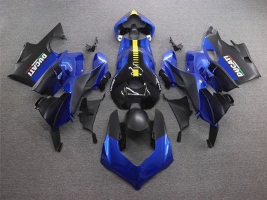 Carene Moto Ducati Panigale V4 V4S 2020-2021 - Blu Giallo Nero Opaco