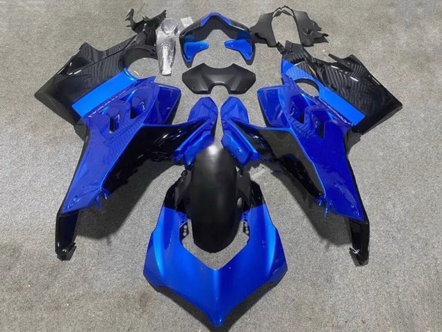 Carene Moto Ducati Panigale V4 V4S 2020-2021 - Blu Nero Lucido