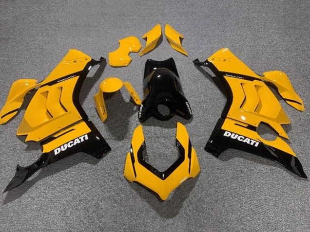 Carene Moto Ducati Panigale V4 V4S 2020-2021 - Giallo Nero Lucido