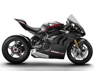 Carene Moto Ducati Panigale V4 V4S 2020-2021 - Argento Rosso Nero Lucido Corse