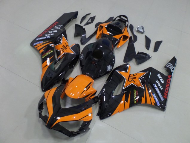 Carene Moto Honda CBR1000RR 2004-2005 - Arancia Nero Lucido Rockstar