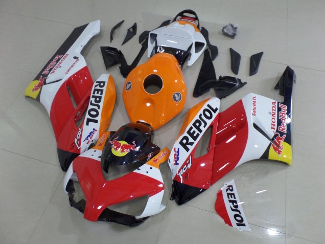 Carene Moto Honda CBR1000RR 2004-2005 - Arancia Bianco Rosso Nero Lucido Repsol Red Bull HRC