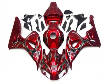 Carene Moto Honda CBR1000RR 2006-2007 - Rosso Argento Tribal