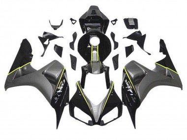Carene Moto Honda CBR1000RR 2006-2007 - Grigio Nero Lucido Giallo Banda