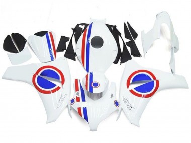 Carene Moto Honda CBR1000RR 2008-2011 - Bianco Rosso Blu Banda