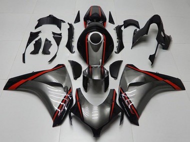 Carene Moto Honda CBR1000RR 2008-2011 - Grigio Rosso Nero Lucido Banda